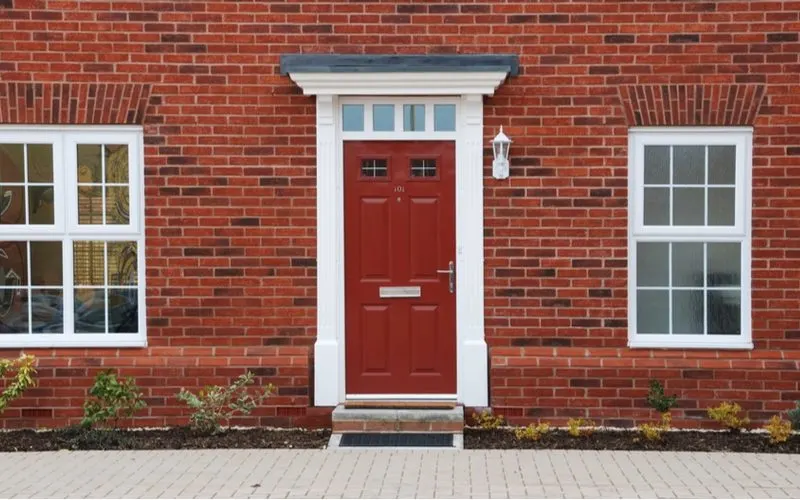 Brick Red Brown House Front Door Color 