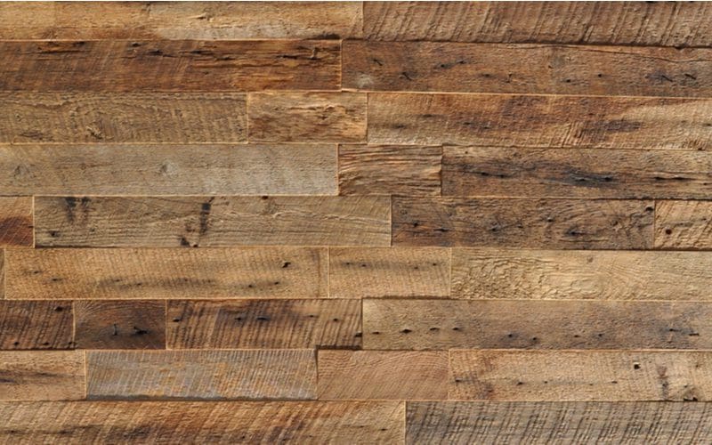 Reclaimed type of wood wall paneling