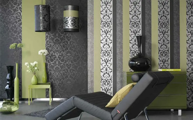 Black and Olive Green Wall Decor