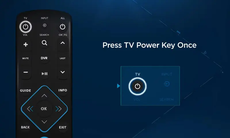 Step 3 - Press TV Power Key