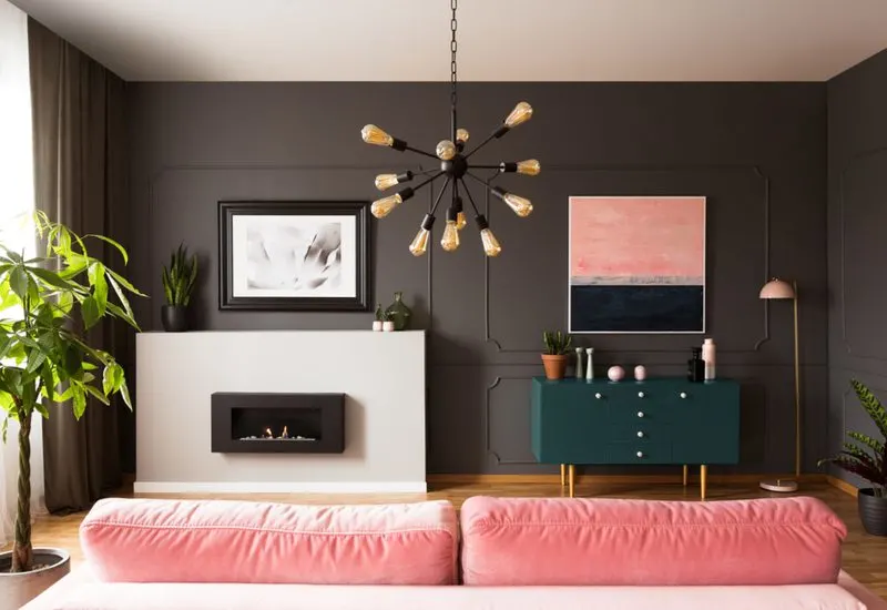 Several modern and trendy colors that go with pink