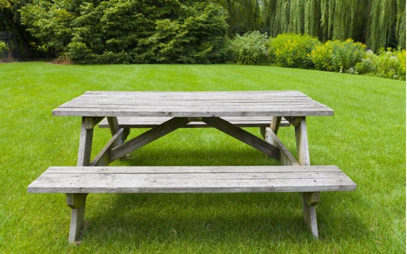 Standard Picnic Table Dimensions, What Is The Standard Length Of A Picnic Table