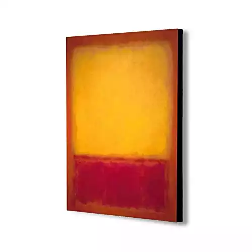 Yellow over Purple by Mark Rothko - Canvas Wall Art Framed Print