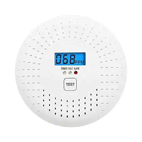 Coreel Carbon Monoxide Detector Battery Powered, Co Monitor with LCD Display