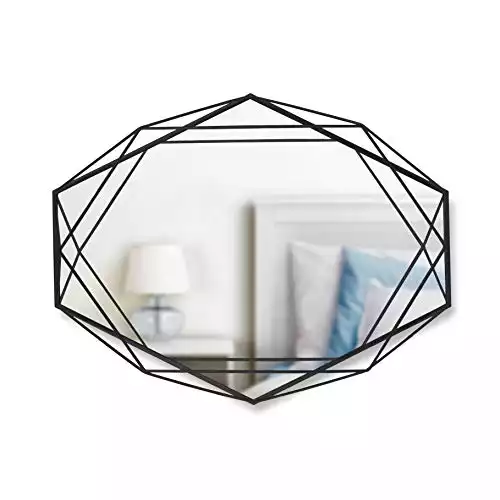 Umbra Prisma Modern Geometric Shaped Oval Bathroom Mirror