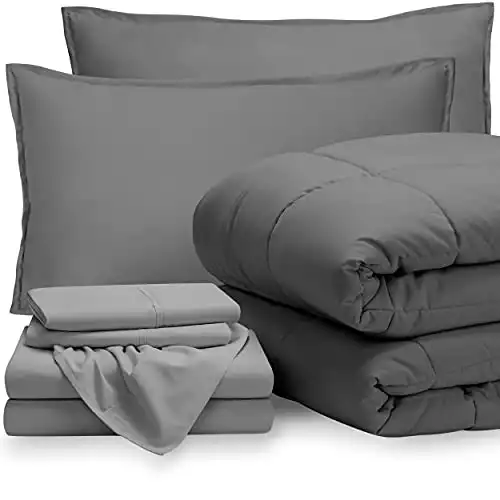 Bare Home Bedding Set 7 Piece Comforter & Sheet Set