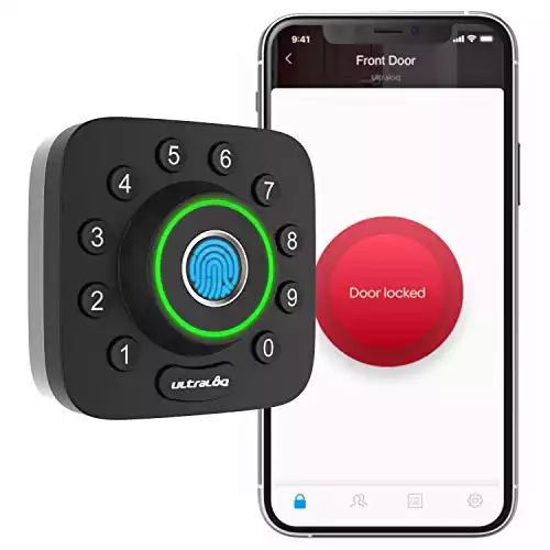 ULTRALOQ U-Bolt Pro Smart Lock, 6-in-1 Keyless Entry Door Lock with Bluetooth