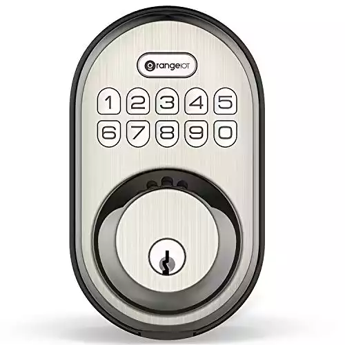 Keyless Entry Deadbolt Lock, Orangeiot Electronic Keypad Door Lock