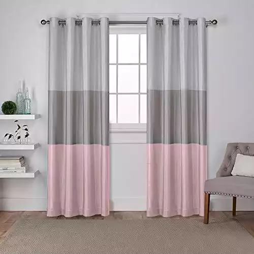 Exclusive Home Curtains Chateau Striped Faux Silk