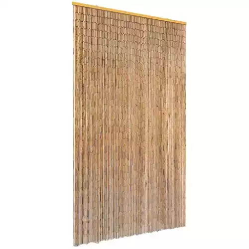 vidaXL Bamboo Beaded Curtain for Doorway