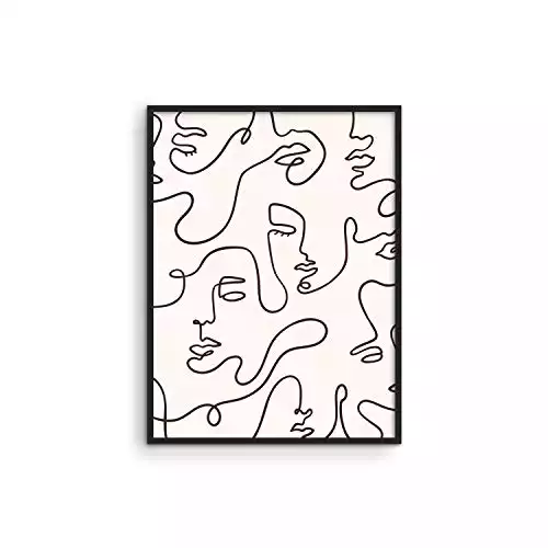 Minimalist Line Art Wall Decor - by Haus and Hues