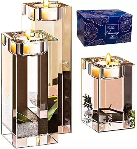 Le Sens Amazing Home Large Crystal Candle Holders