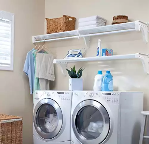 EZ Shelf - DIY Expandable Organizer Shelves for Laundry & Utility Room