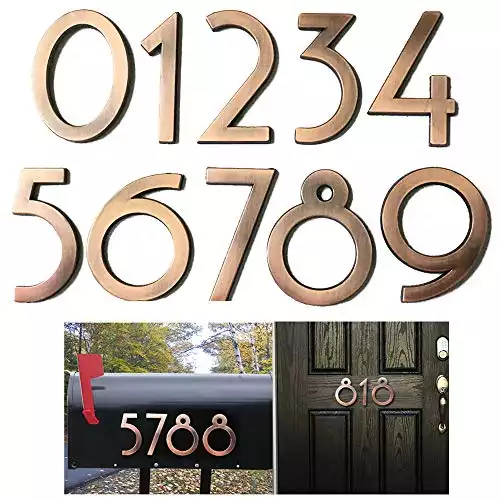 Diggoo 20 Pack Mailbox Numbers 0-9