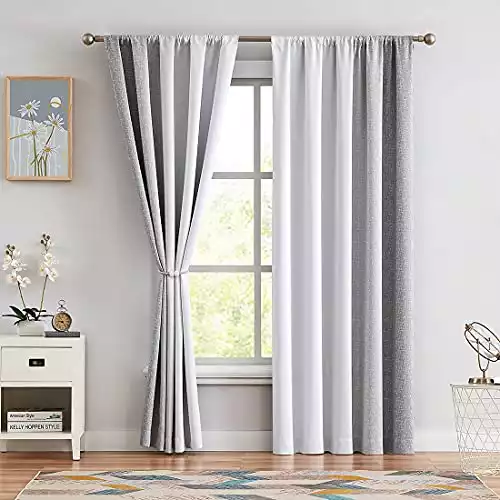 Ombre Full Blackout Curtains 63 Inches Length