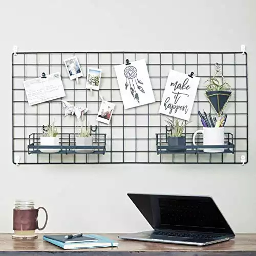 Wire Hanging Wall Grid - Black - Home Decor