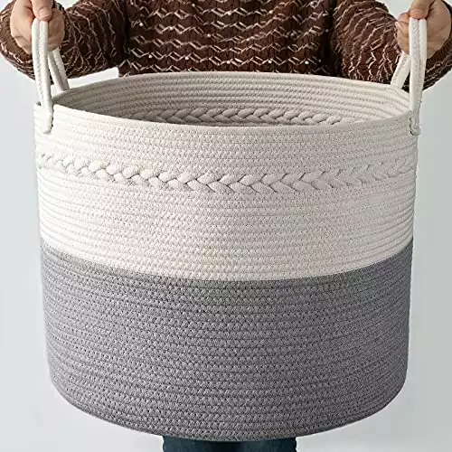 COSYLAND Large Woven Toy Storage Basket
