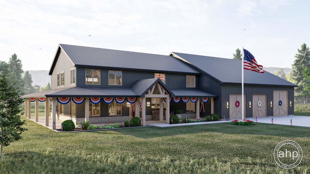 Arlington Heights, one of our top picks for the best barndominium plans