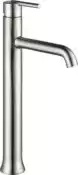 Delta Faucet Trinsic Vessel Sink Faucet, Single Hole Bathroom Faucet