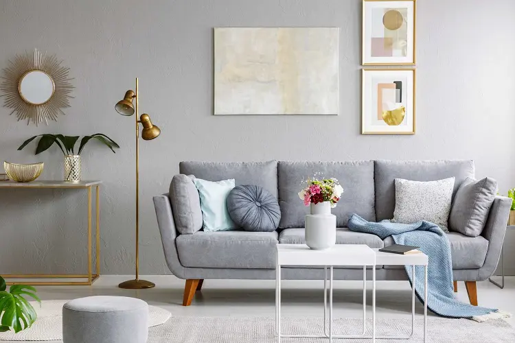 Ideas with grey sofa