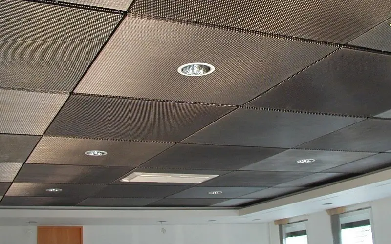 Perforated metal aluminium ceiling