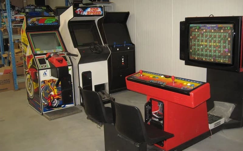 arcade game garage idea