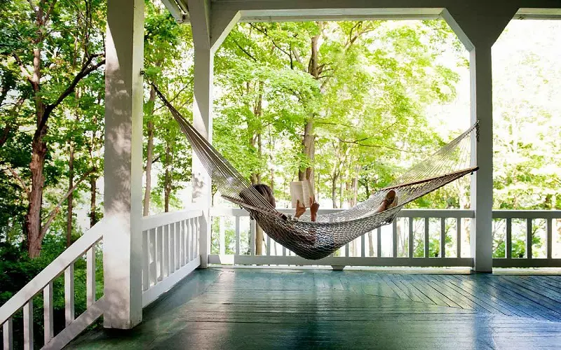 back porch hammock idea