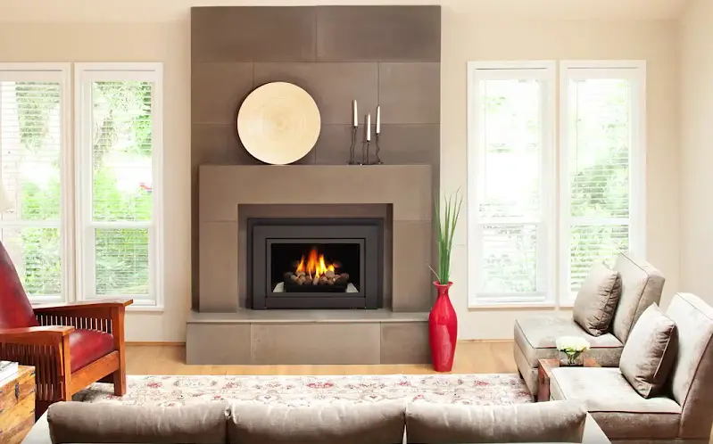 geometric fireplace idea