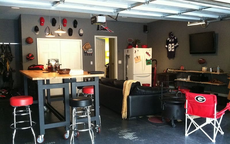 sports bar garage idea
