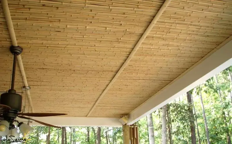 bamboo porch ceiling idea
