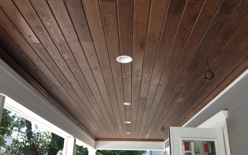 porch ceiling beadboard panels idea