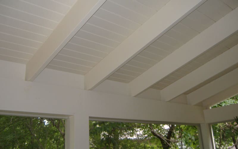white porch ceiling idea