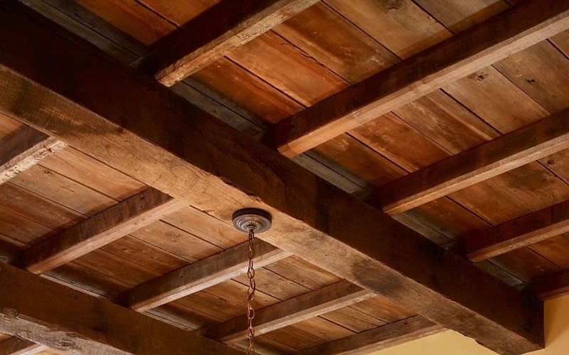 wood beams ceiling idea