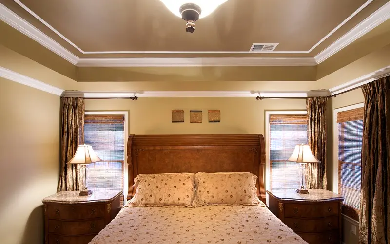tray ceiling in master bedroom