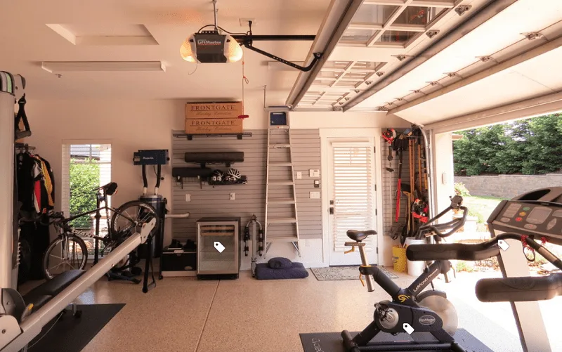 ventilating garage gym